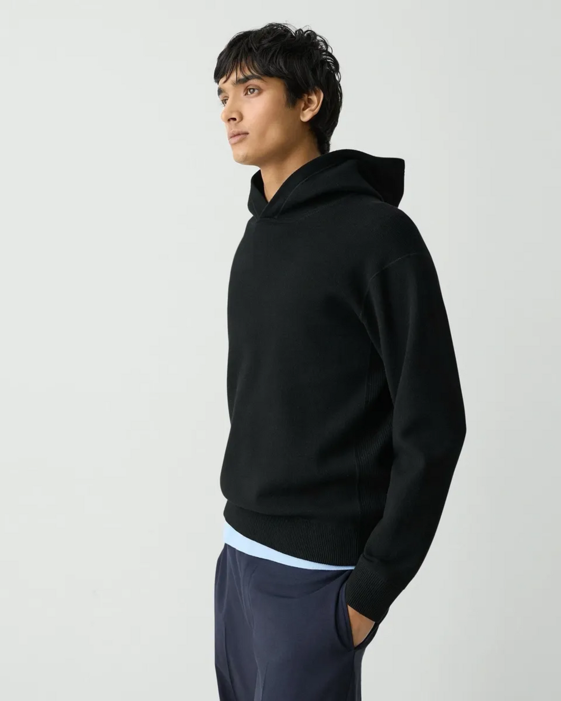 Theory Relaxed Hoodie in Fine Bilen