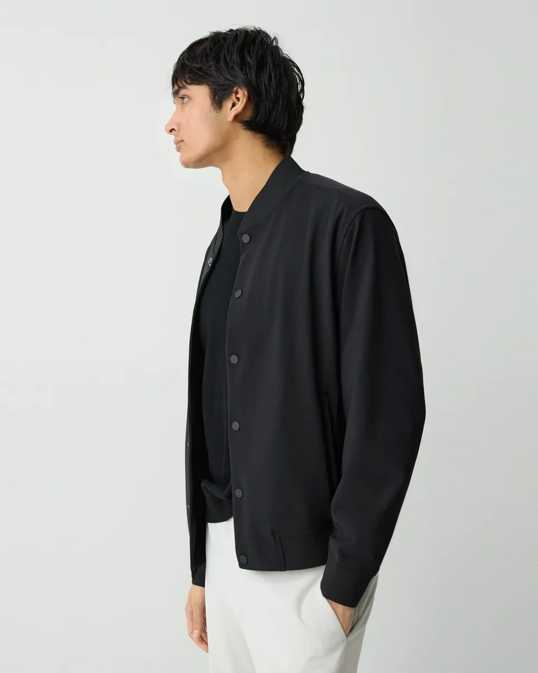 Theory Murphy Bomber Jacket in Precision Ponte