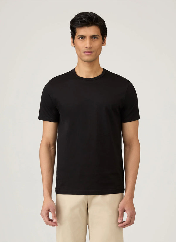 Sunspel Men’s Classic Short Sleeve T-Shirt - Black