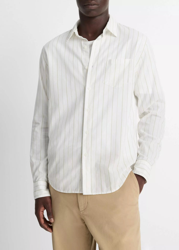 Vince Men's Chatsworth Stripe Cotton Oxford Button-Front Shirt