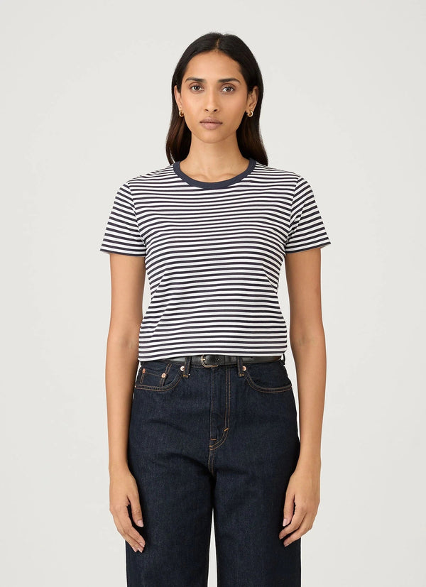 Sunspel Women's Classic Short Sleeve Striped T‑Shirt