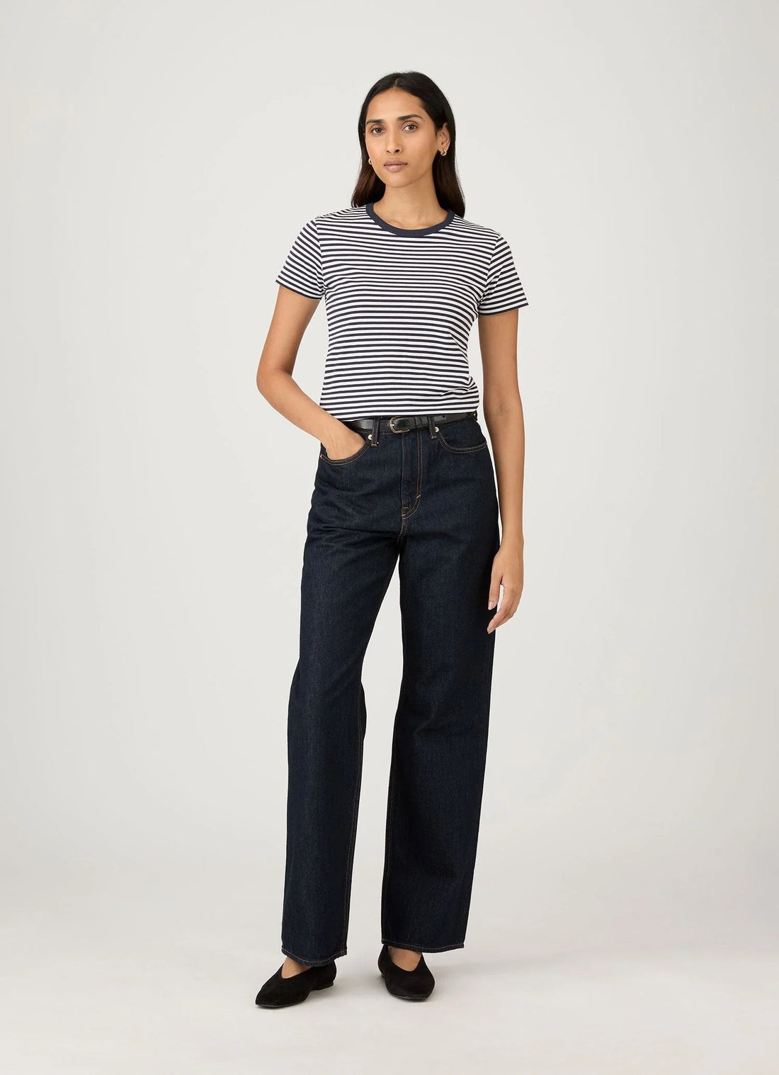 Classic Short Sleeve Striped T‑Shirt