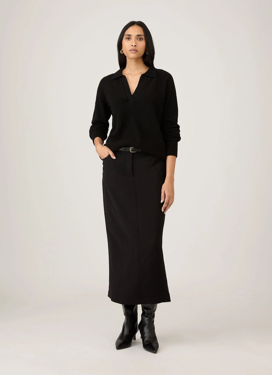 Lambswool Polo Neck Jumper