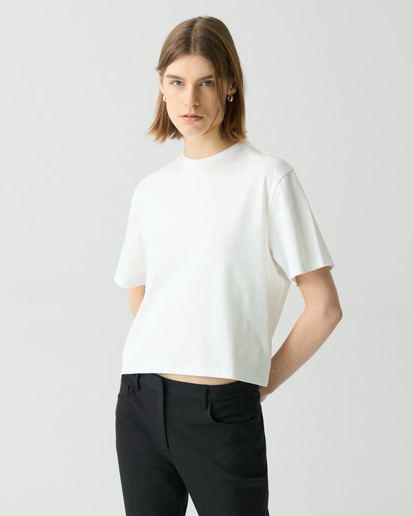 Theory Women’s Boxy Tee in Cotton Jersey