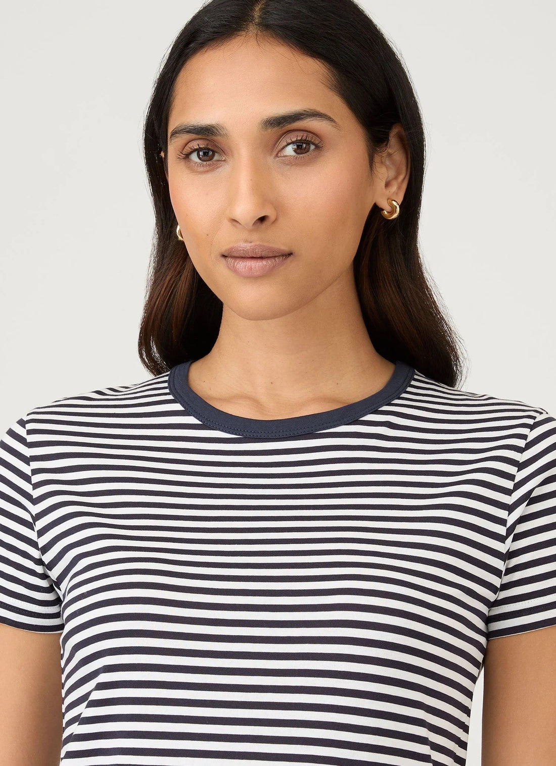 Sunspel Women's Classic Short Sleeve Striped T‑Shirt