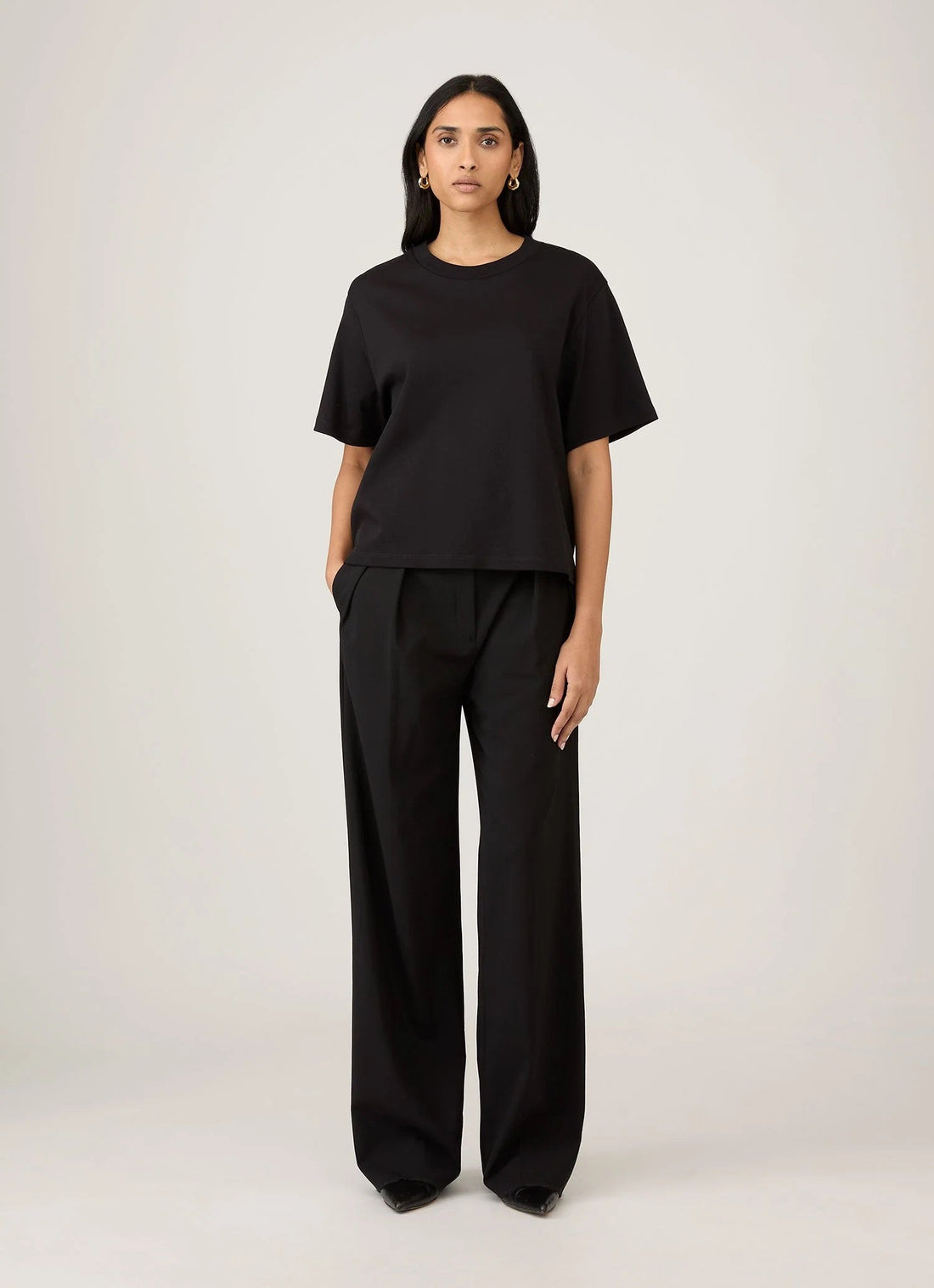 Black Boxy Heavyweight T-shirt