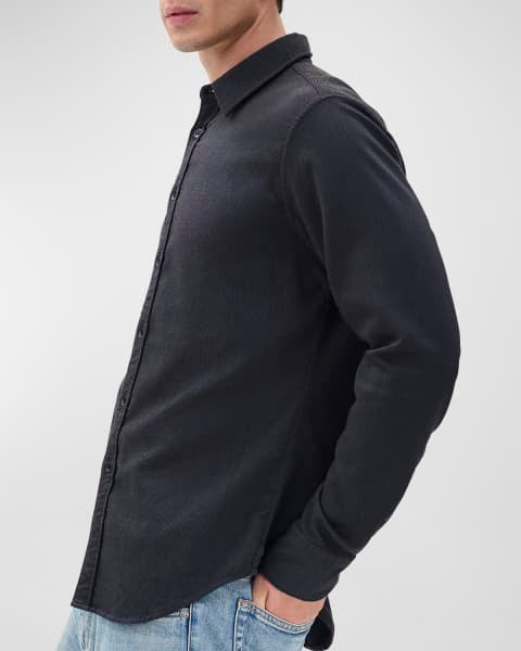 Rag & Bone Men's Tomlin Stretch-Cotton Dobby Shirt