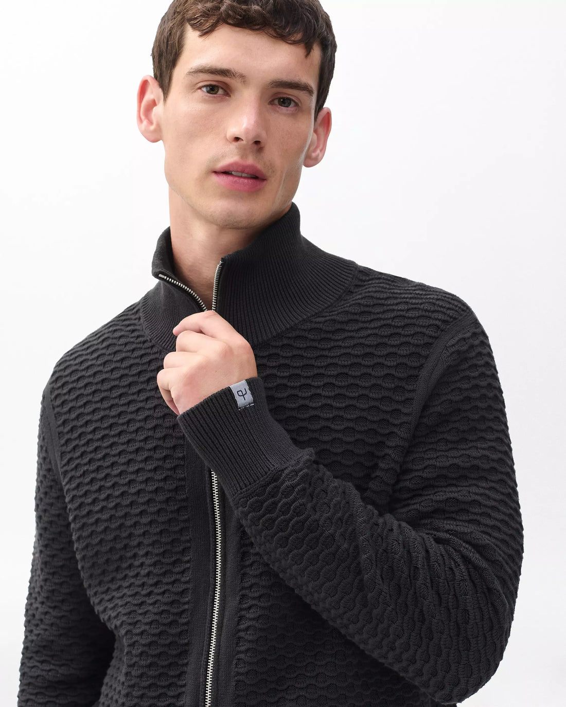 Rag & Bone Men’s Andrew Cotton Full-Zip Sweater