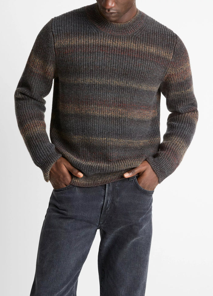 Vince Men’s Space-Dye Shaker Wool-Blend Sweater