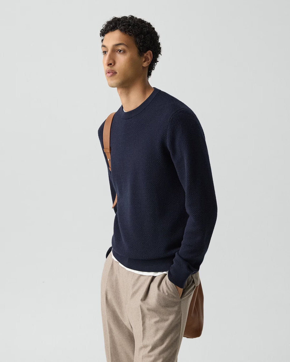 Theory Men’s Maden Crewneck Sweater in Merino Wool