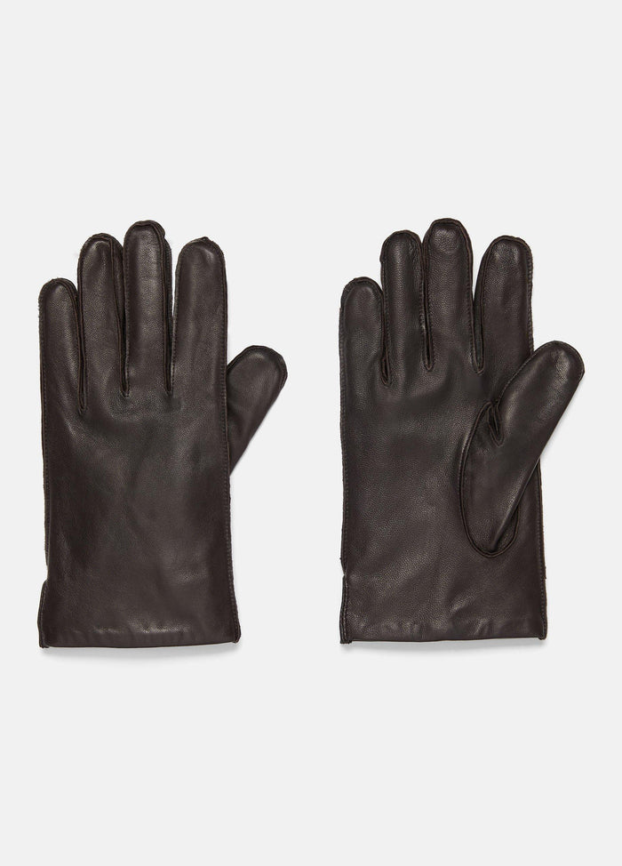 Vince Men’s Classic Cashmere-Lined Leather Glove