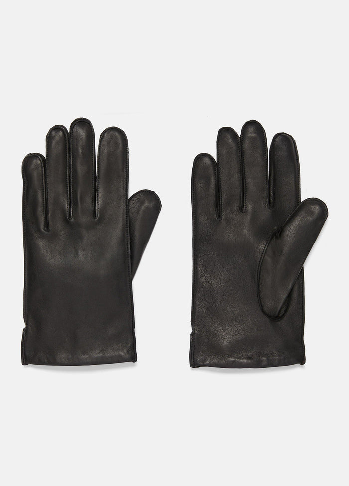 Vince Men’s Classic Cashmere-Lined Leather Glove