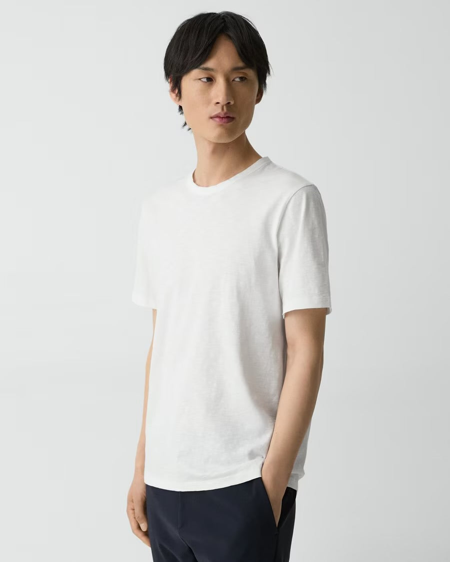 Theory Men’s Essential Tee in Cosmos Slub Cotton