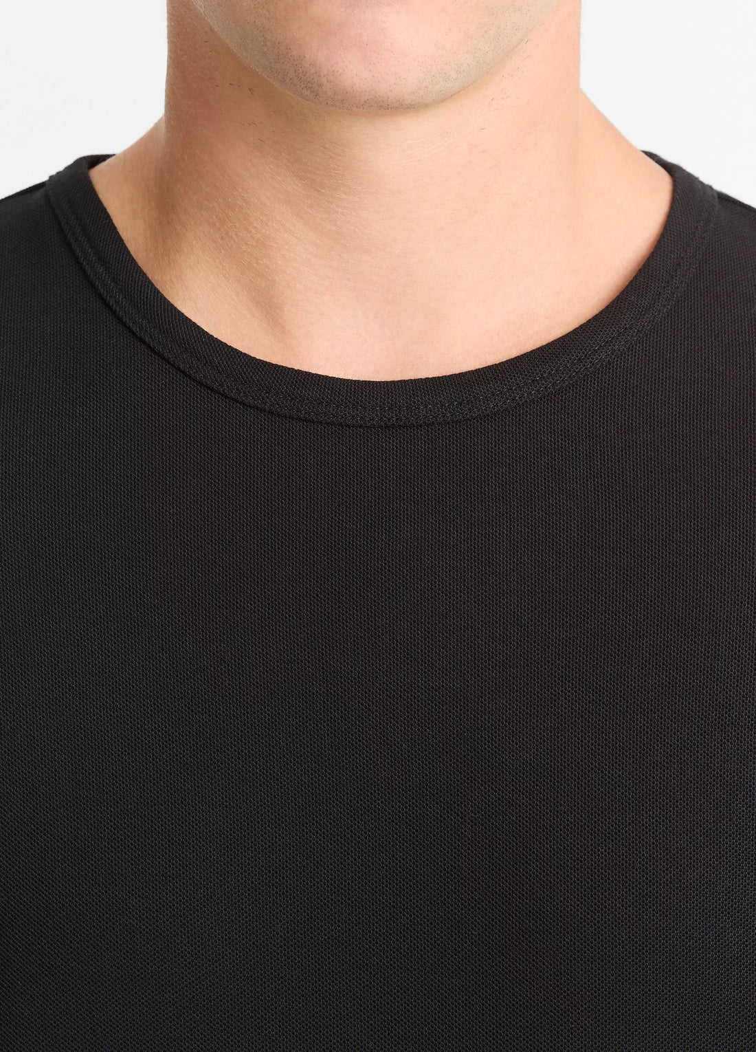 Vince Men's Pima Cotton Piqué Long-Sleeve T-Shirt