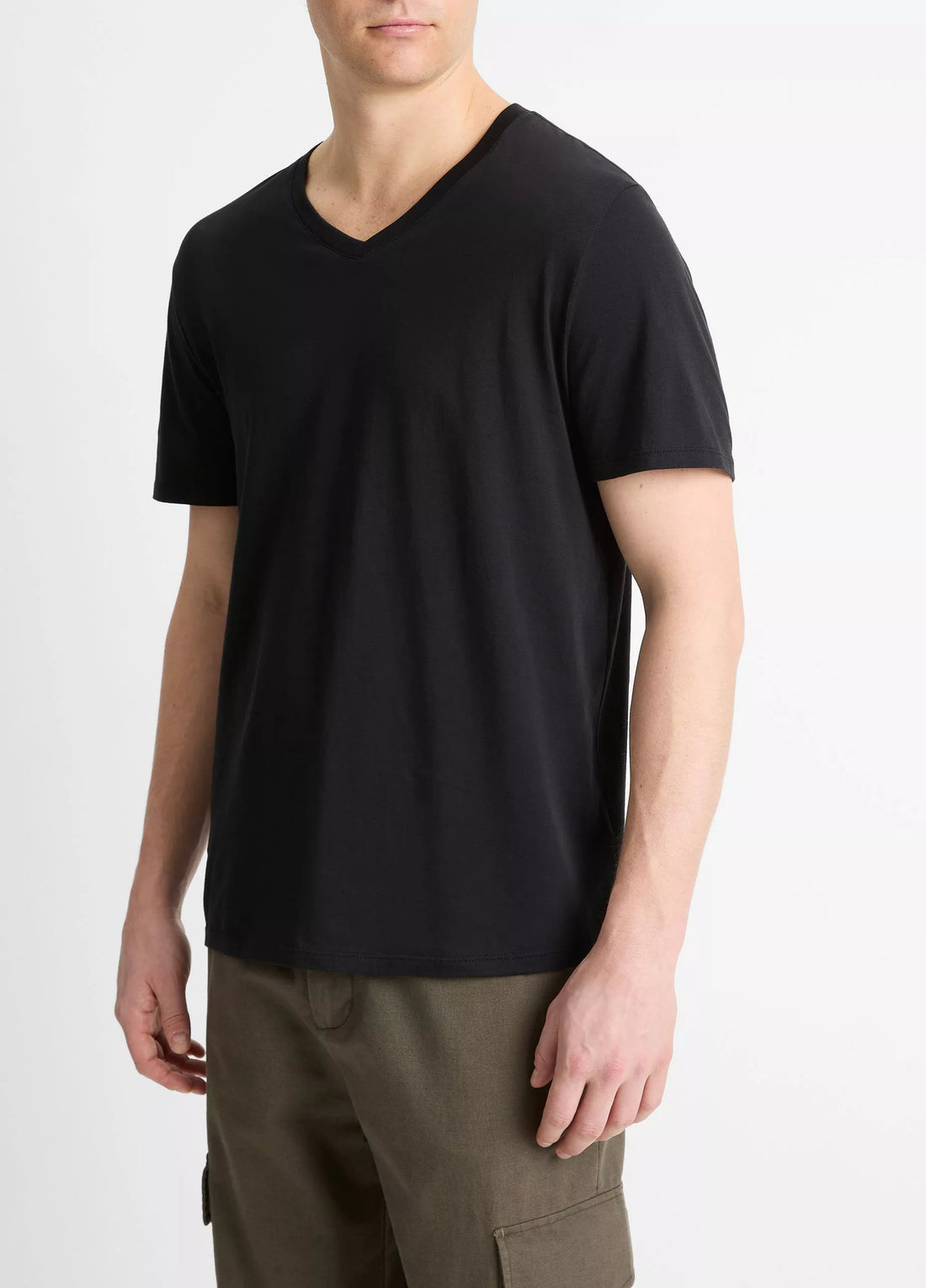 Vince Men’s Pima Cotton V-Neck T-Shirt