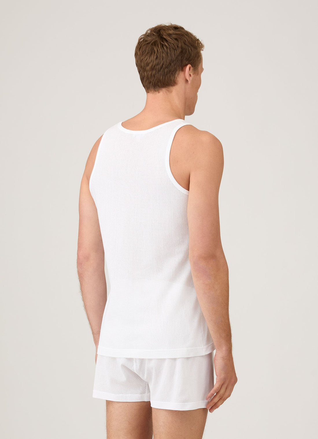 Sunspel Men’s Cellular Cotton Underwear Vest