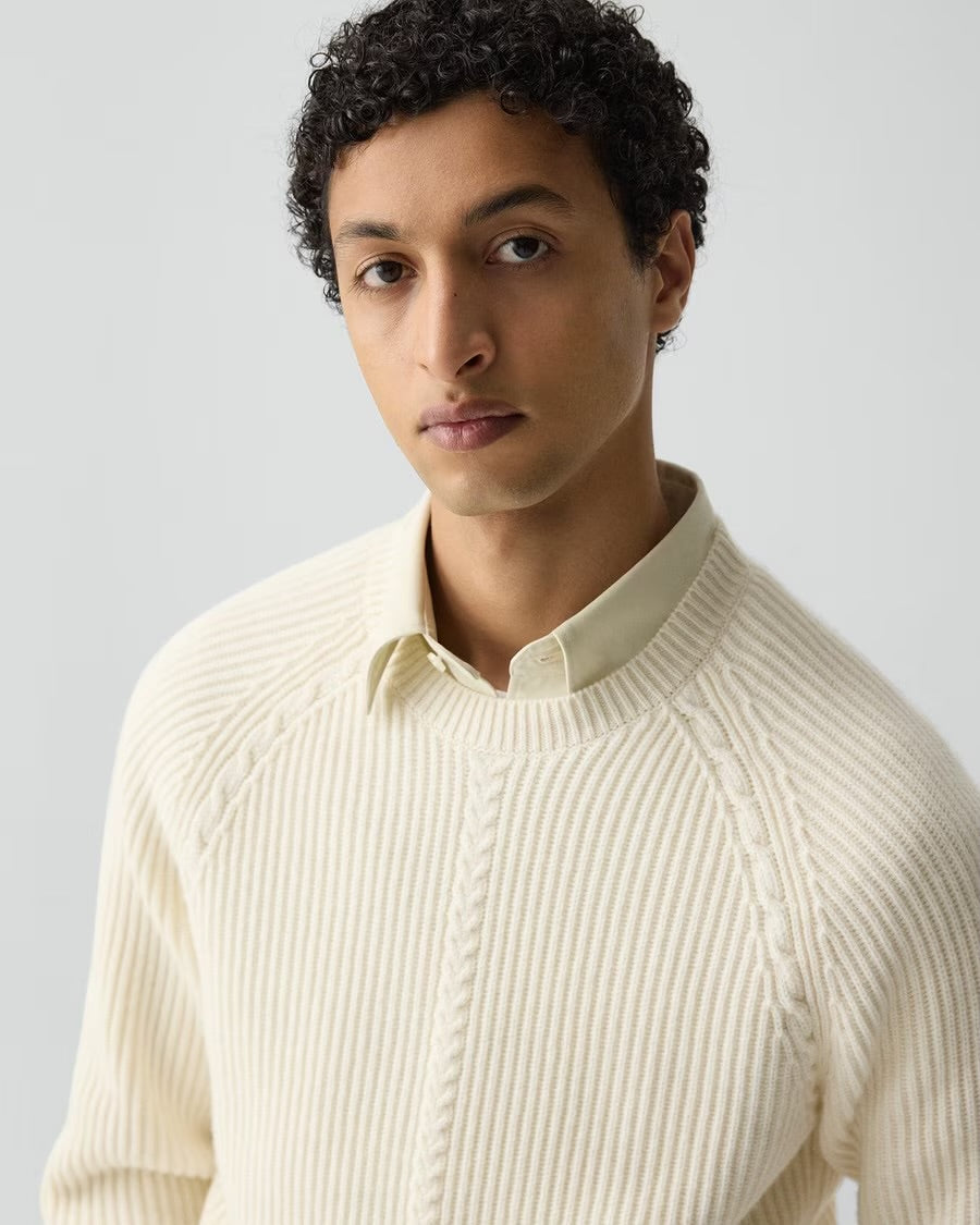 Theory Men’s Crewneck Sweater in Wool-Cashmere