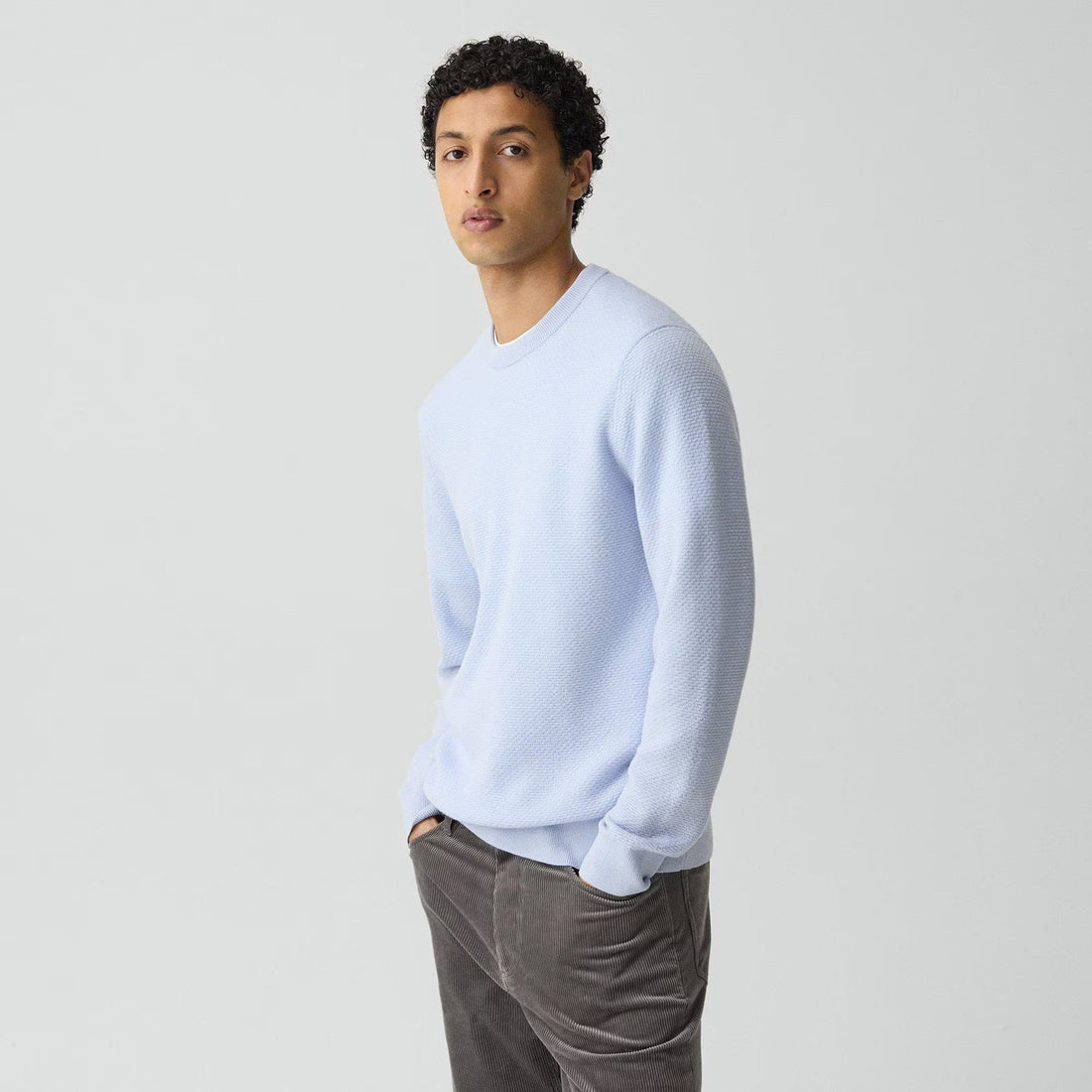 Theory Men’s Maden Crewneck Sweater in Merino Wool