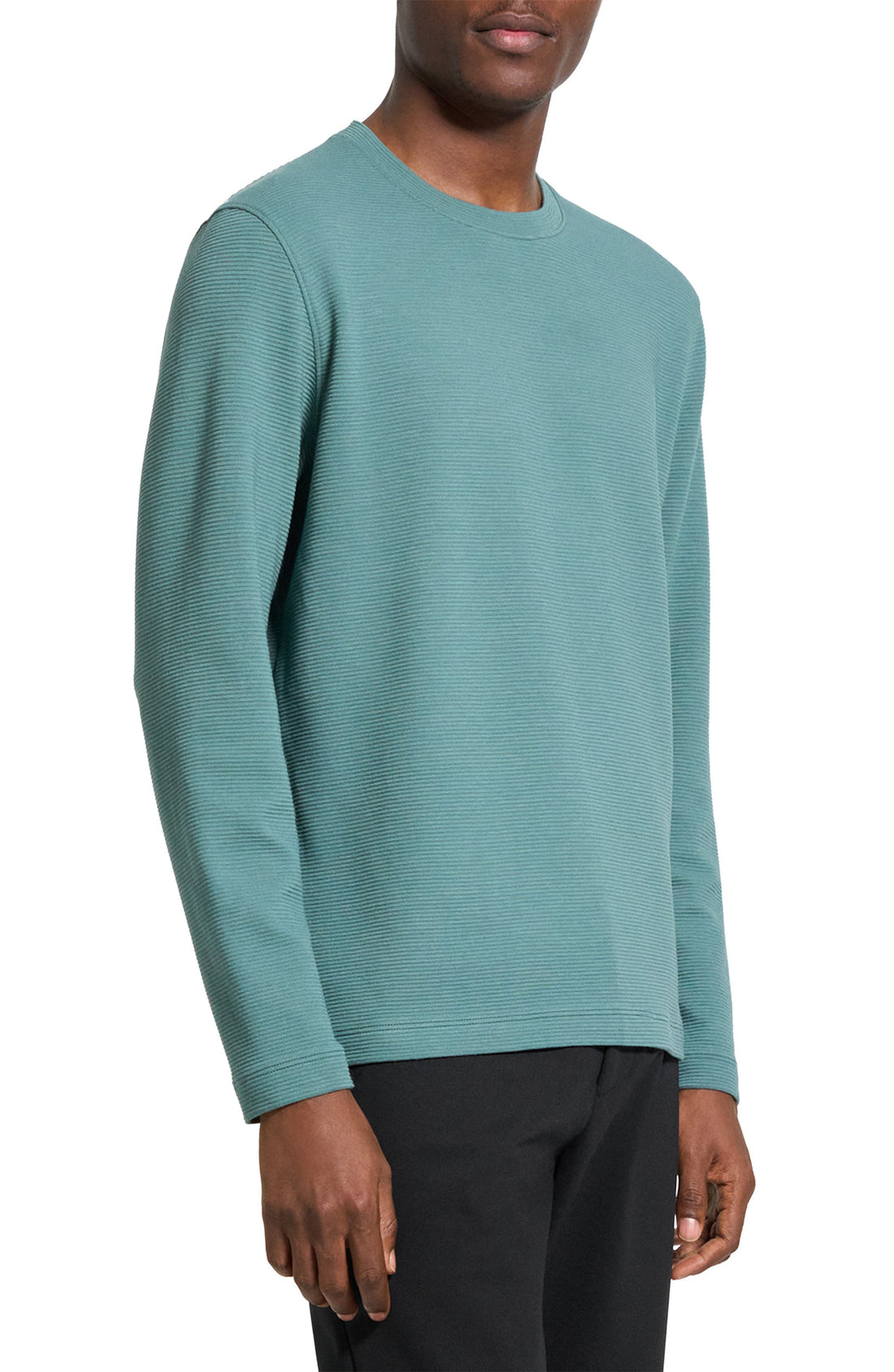 Theory Men’s Delroy in Studio T Textured Long Sleeve Tee