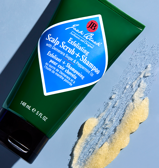 Jack Black Exfoliating Scalp Scrub + Shampoo with Demerara Sugar, Peppermint & Tea Tree Oil