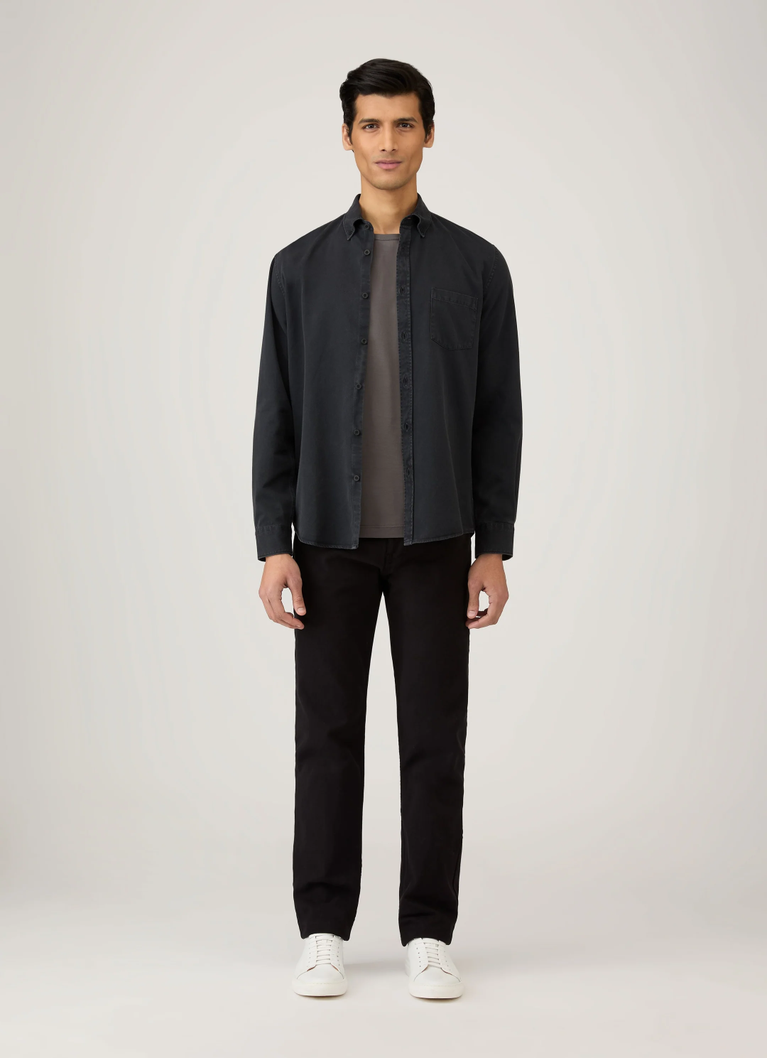 Sunspel Men’s Classic Short Sleeve T-Shirt - Charcoal