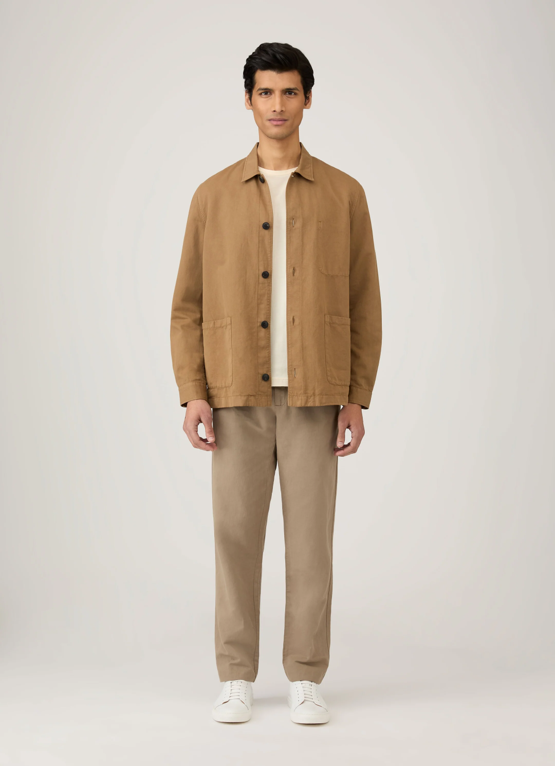 Sunspel Men’s Riviera Midweight T‑Shirt - Undyed