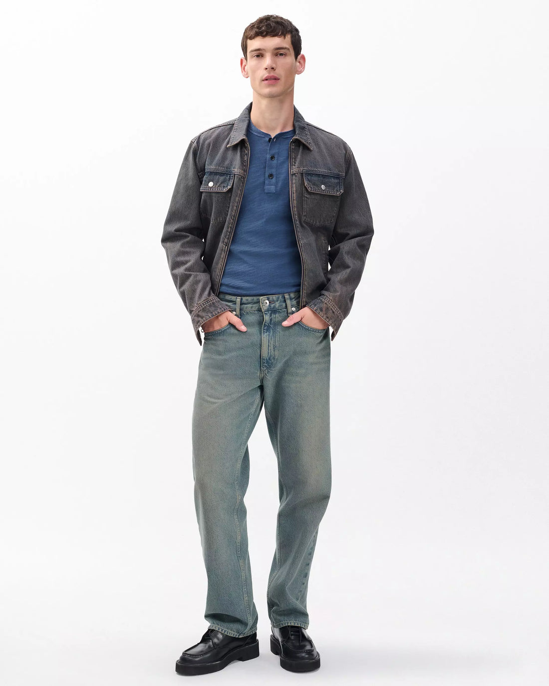 Rag & Bone Men's Classic Flame Henley