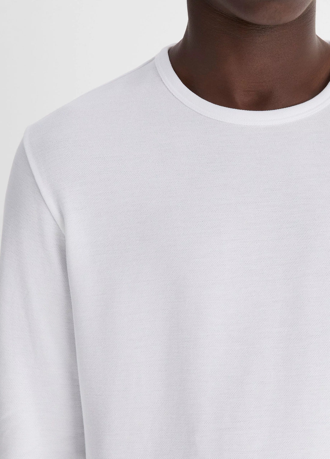 Vince Men's Pima Cotton Piqué Long-Sleeve T-Shirt