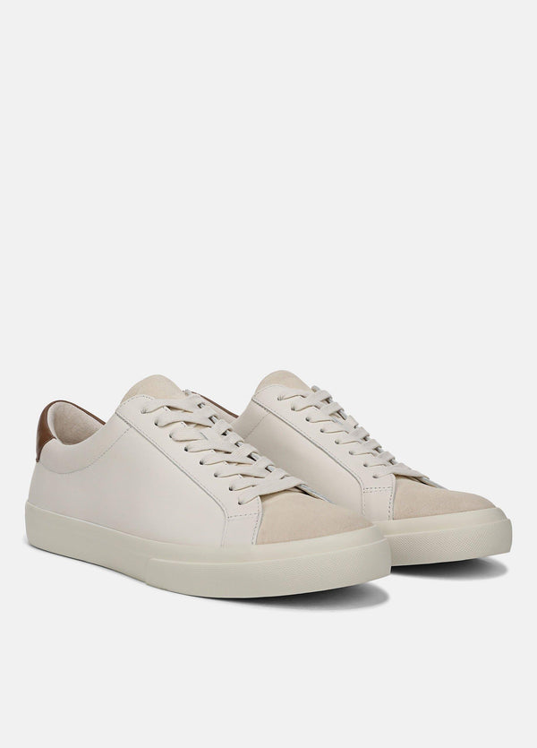 Vince Men's Fulton Leather Sneakers - Pebble White