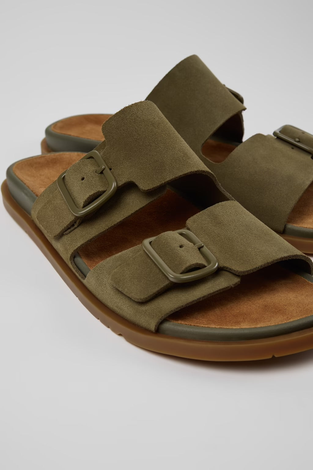 Camper Men's Lluc Leather Sandals - Green