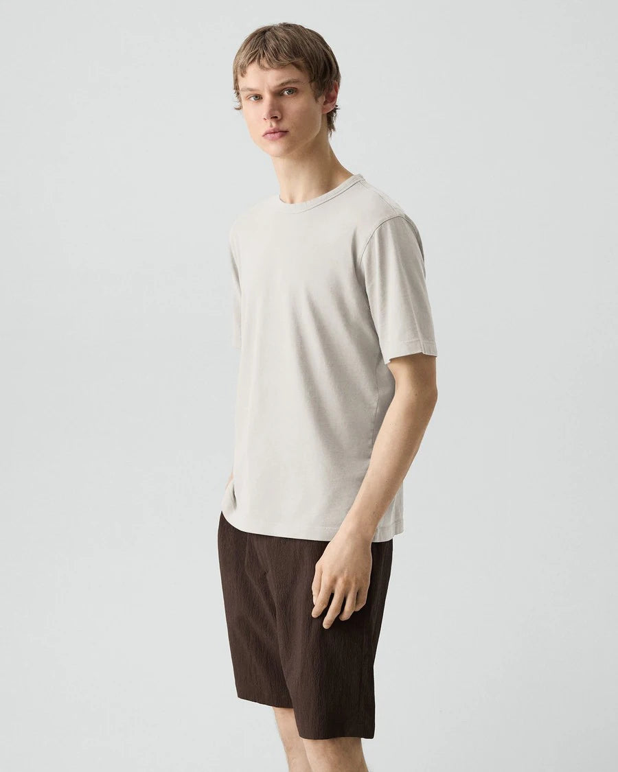 Theory Men’s Crewneck Tee in Tinted Tee - Tinted Vapor