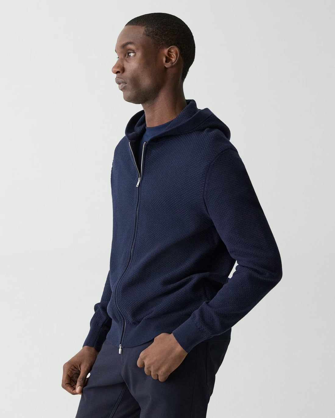 Theory Men’s Myhlo Zip-Up Hoodie - Baltic