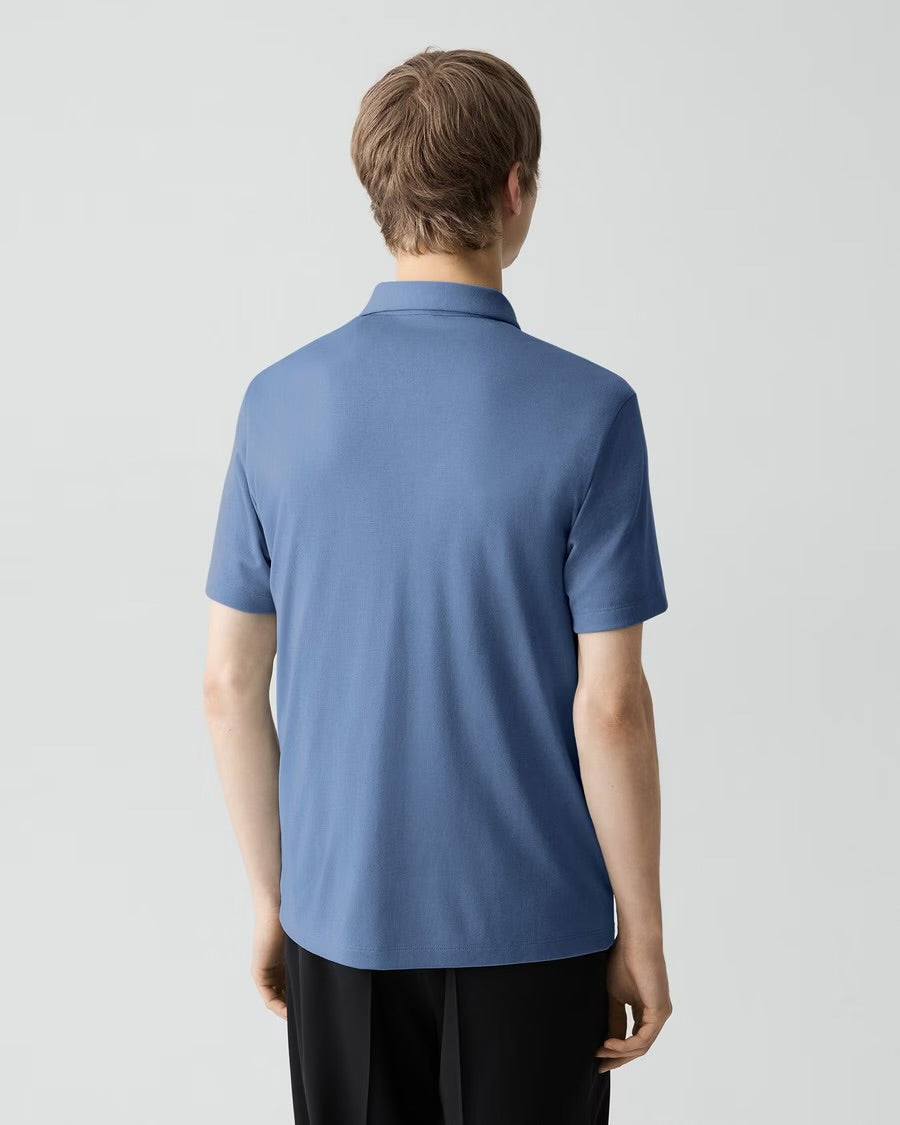 Theory Men’s Bron Polo Shirt in Anemone Modal Jersey - Bering