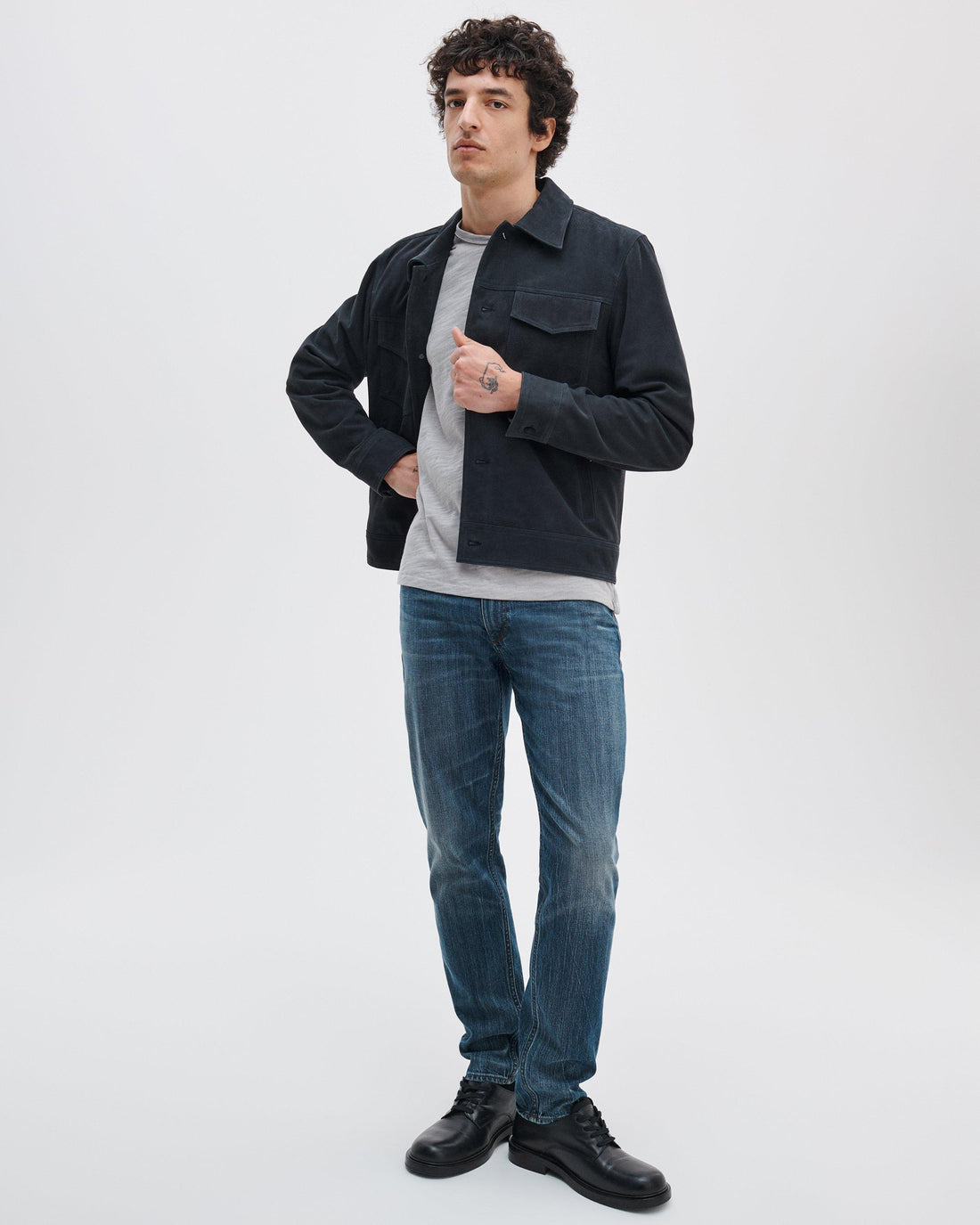 Rag & Bone Men’s Classic Slub T-Shirt - Soft Grey