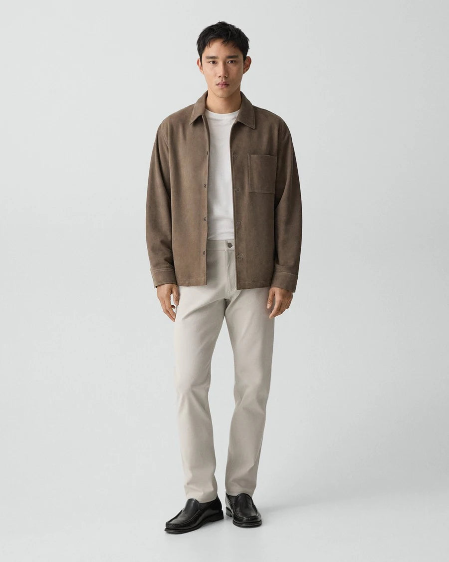 Theory Men's Raffi 5-Pocket Pant in Neoteric Twill - Silver Cloud