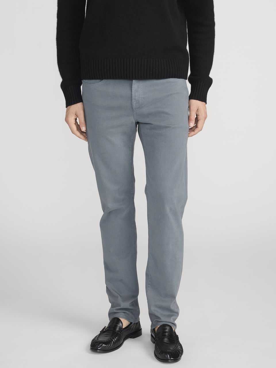 FRAME Men’s L'Homme Slim Brushed Twill Pants - Shadow Grey