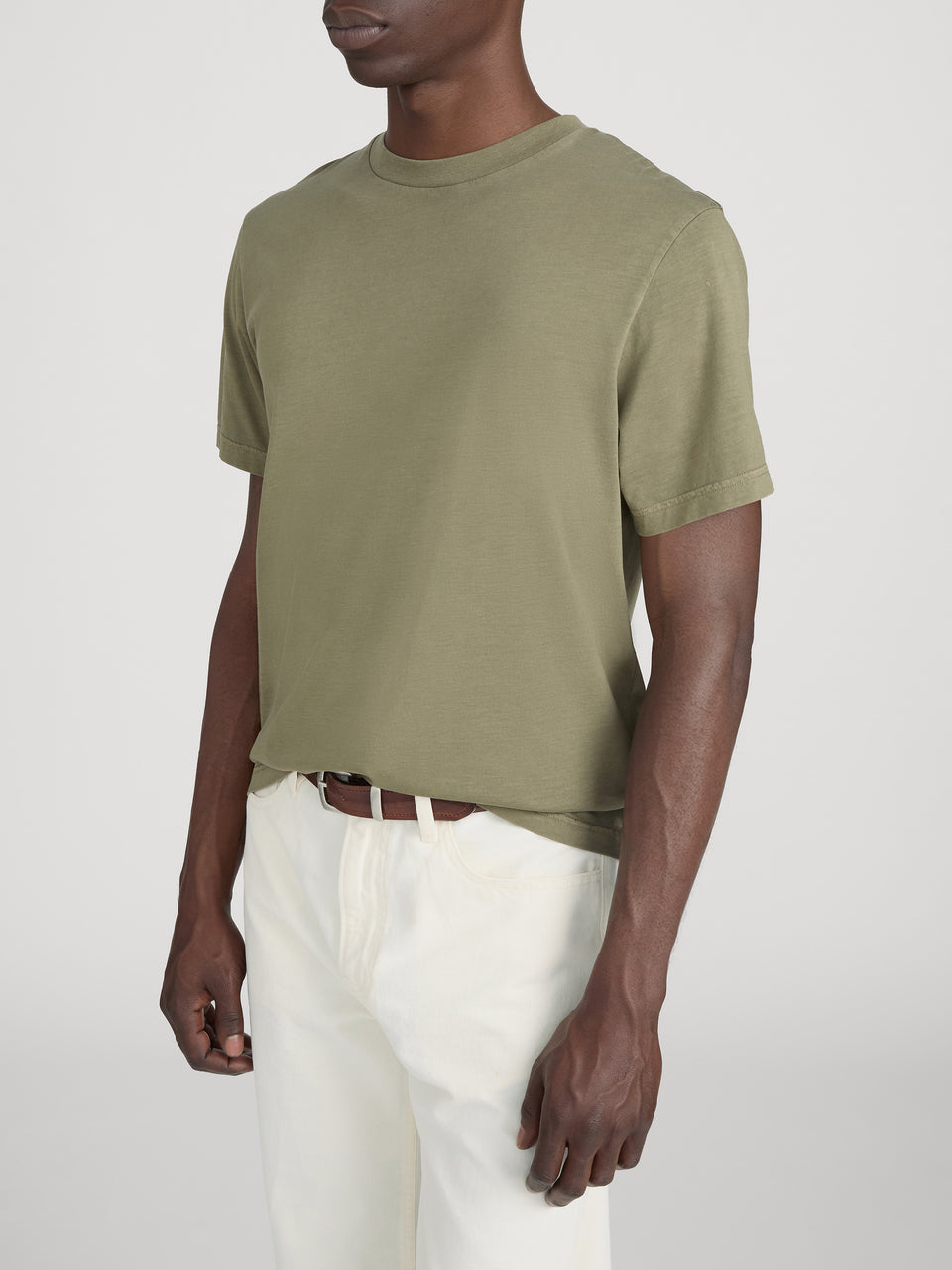 FRAME Men’s Light Cotton Tee - Antique Green