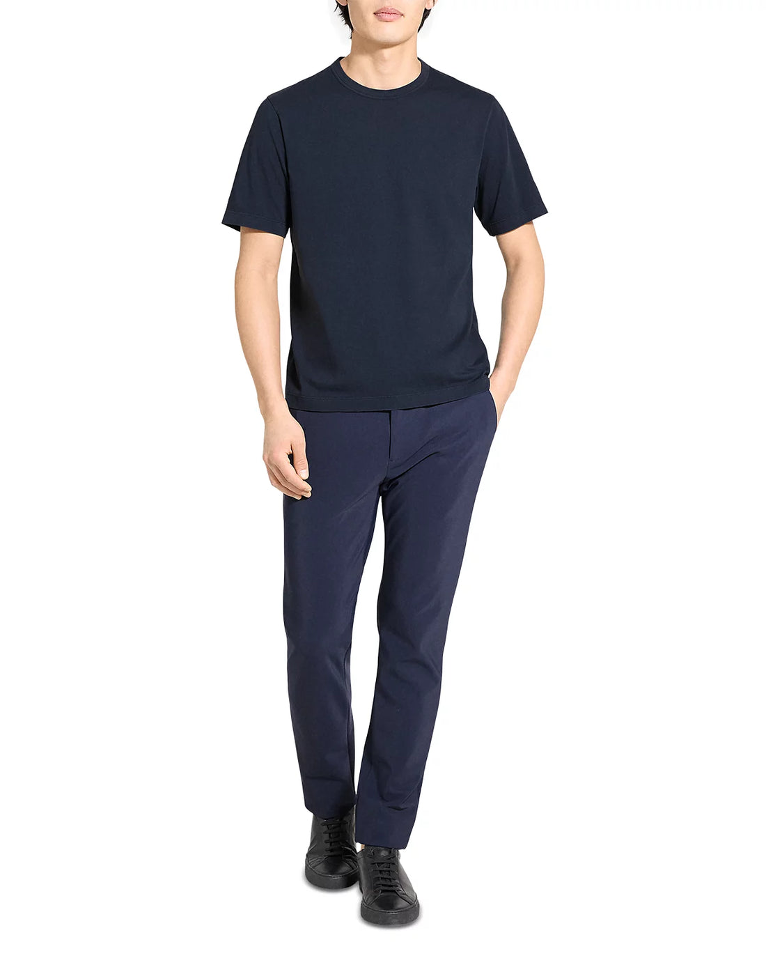 Theory Men’s Crewneck Tinted Tee - Tinted Baltic