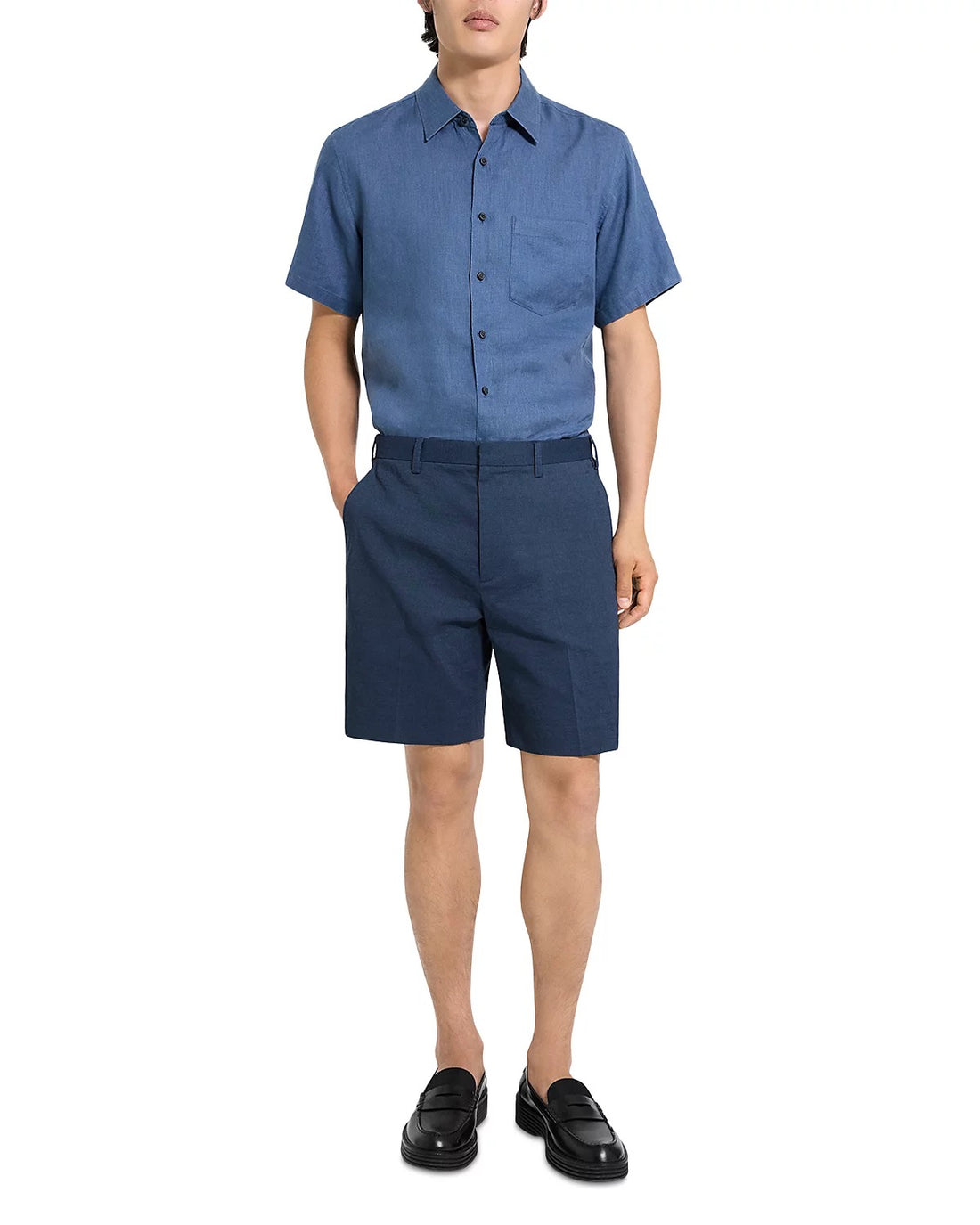 Theory Men's Standard Short in Good Crunch - Dark Blue Wing