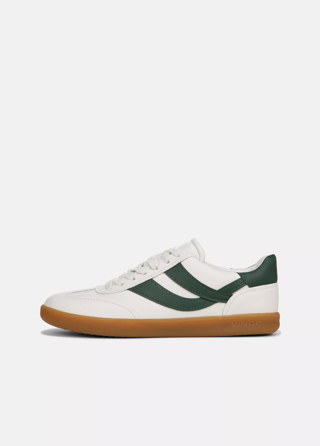 Vince Men's Oasis Leather Sneakers - Chalk White/Pine Green
