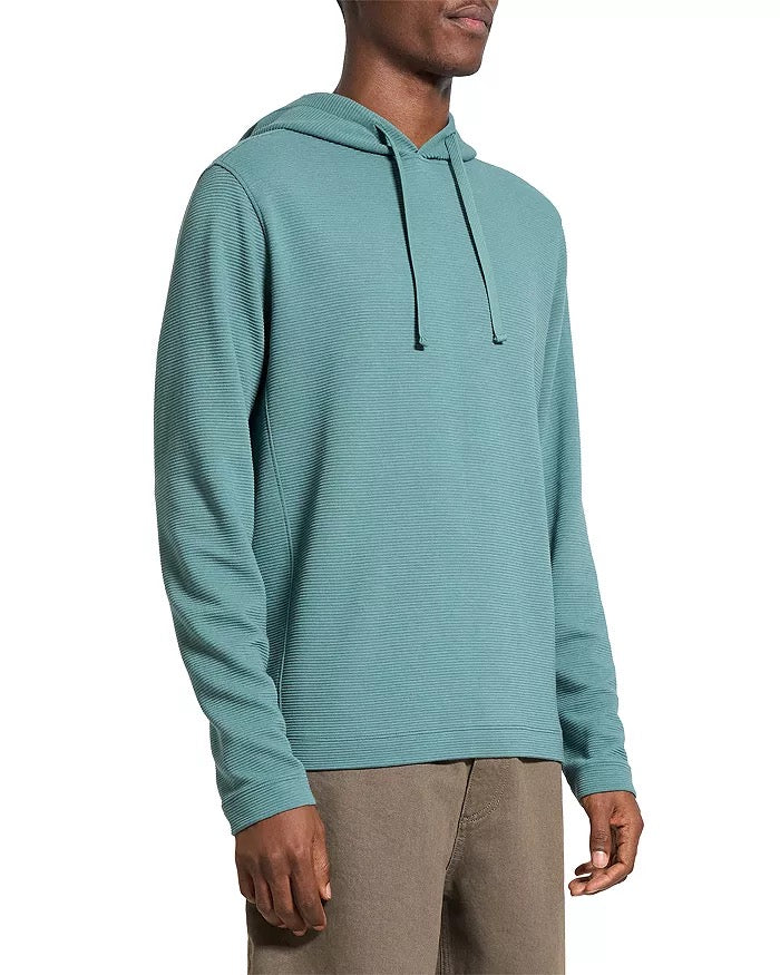 Theory Men’s Delroy in Studio T Textured Relaxed Fit Hoodie