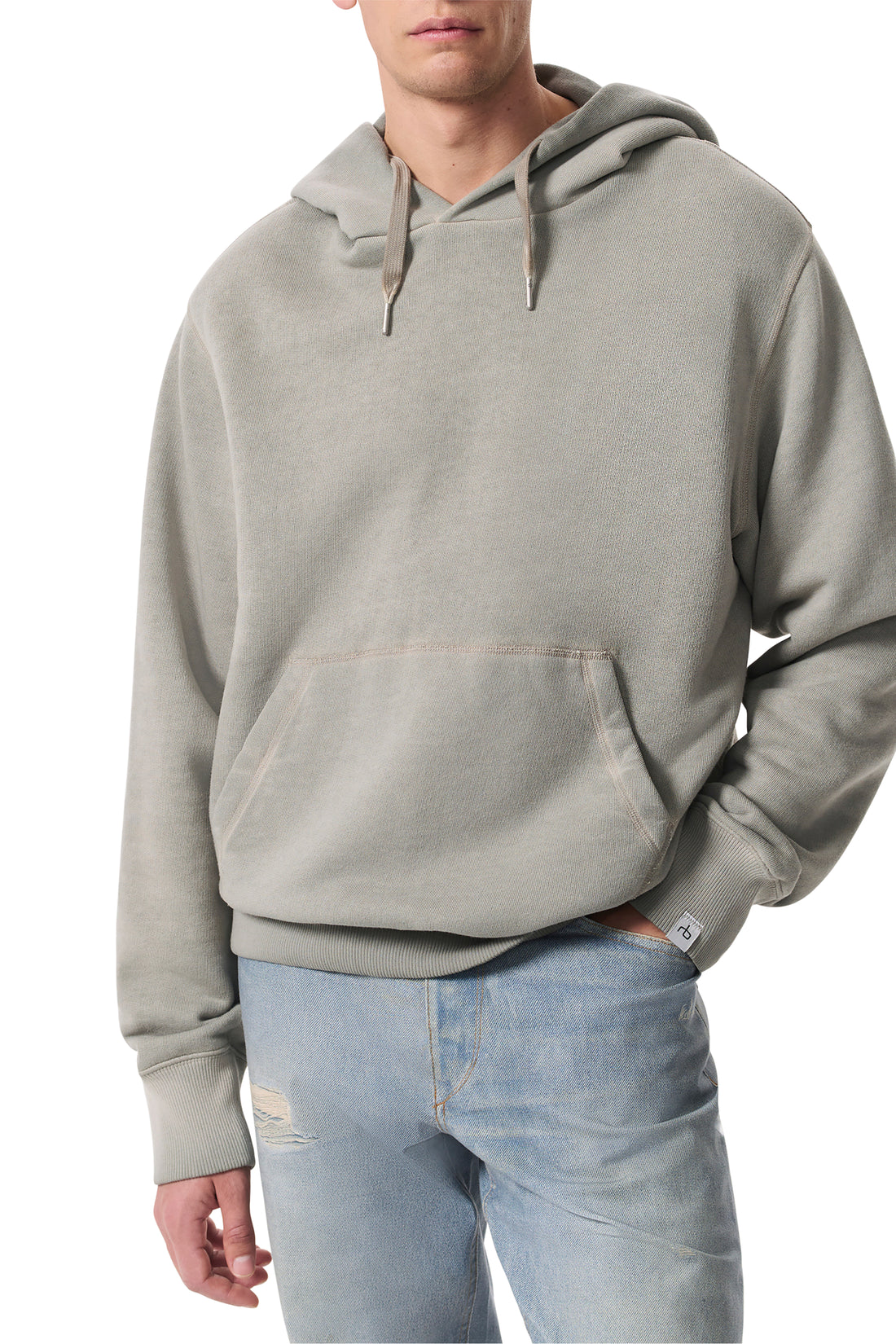 Rag & Bone Damon Cotton-Blend Vintage Terry Hoodie