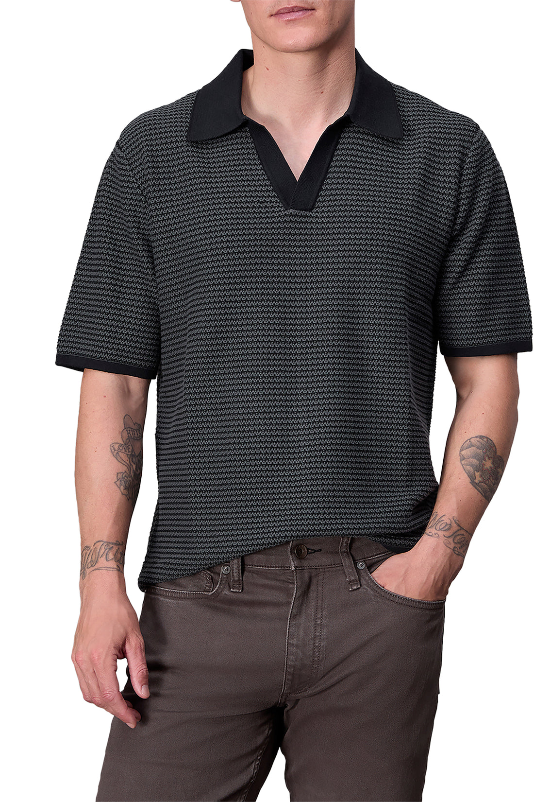 Rag & Bone Hayes Polo Sweater