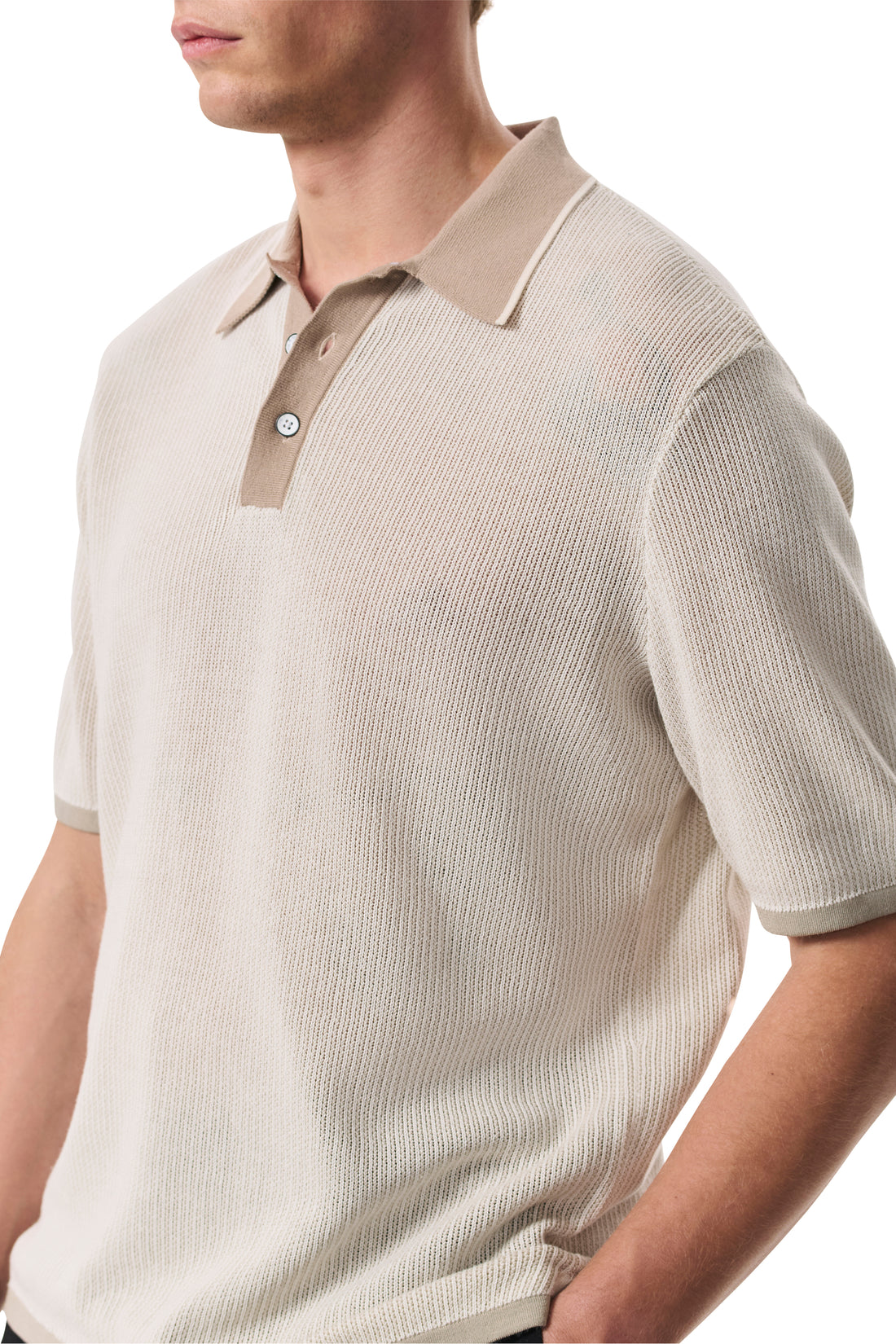 Rag & Bone Harvey Knit Polo Shirt