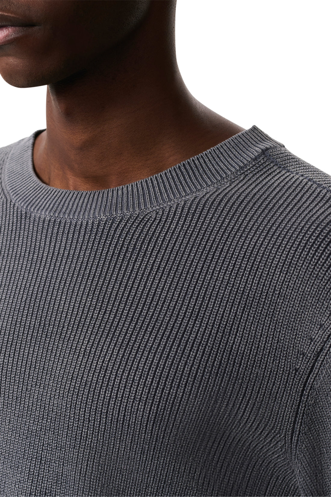 Rag & Bone Acid-Wash Cotton-Blend Crewneck Sweater