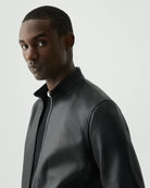 Theory Morvek Leather Zip Jacket